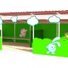 Теневой навес для детского сада - Сварог - изготовление раздвижных, распашных, сварных кованых решеток на окна и двери, а так же  сварные, металлические распашные ворота и забор под ключ