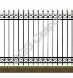 Сварной забор №10 - Сварог - изготовление раздвижных, распашных, сварных кованых решеток на окна и двери, а так же  сварные, металлические распашные ворота и забор под ключ