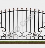 Сварной забор №24 - Сварог - изготовление раздвижных, распашных, сварных кованых решеток на окна и двери, а так же  сварные, металлические распашные ворота и забор под ключ