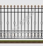 Сварной забор № 26 - Сварог - изготовление раздвижных, распашных, сварных кованых решеток на окна и двери, а так же  сварные, металлические распашные ворота и забор под ключ
