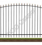 Сварной забор № 11 - Сварог - изготовление раздвижных, распашных, сварных кованых решеток на окна и двери, а так же  сварные, металлические распашные ворота и забор под ключ
