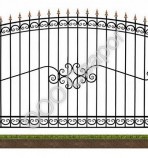 Сварной забор №21 - Сварог - изготовление раздвижных, распашных, сварных кованых решеток на окна и двери, а так же  сварные, металлические распашные ворота и забор под ключ