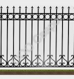 Сварной забор №22 - Сварог - изготовление раздвижных, распашных, сварных кованых решеток на окна и двери, а так же  сварные, металлические распашные ворота и забор под ключ