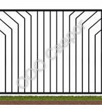 Сварной забор № 2  - Сварог - изготовление раздвижных, распашных, сварных кованых решеток на окна и двери, а так же  сварные, металлические распашные ворота и забор под ключ
